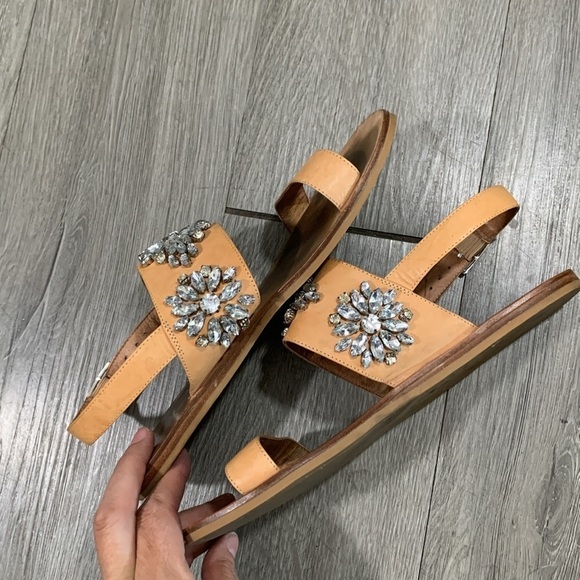 Jeffrey Campbell Dola Jeweled Leather Sandals size 9 - Picture 7 of 10